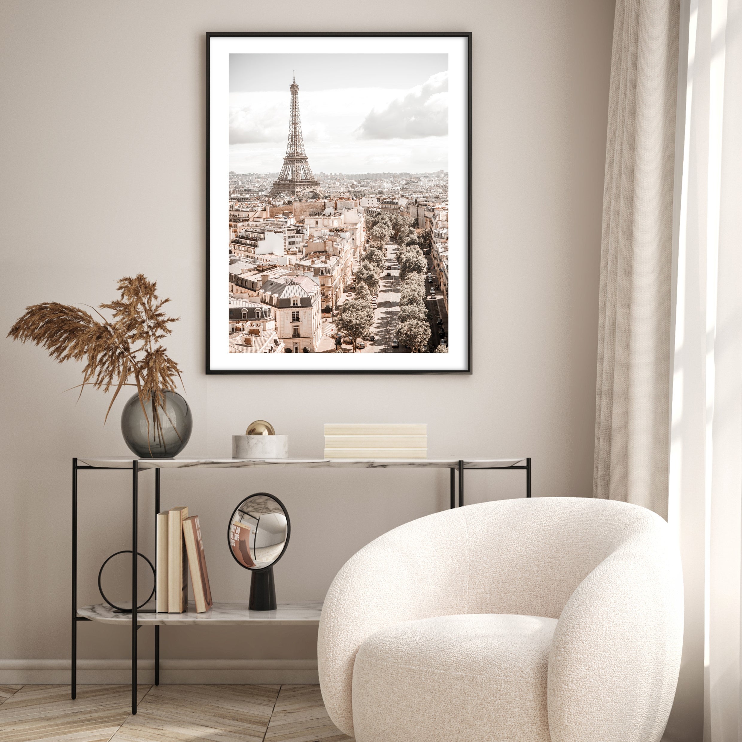 paris skyline wall art