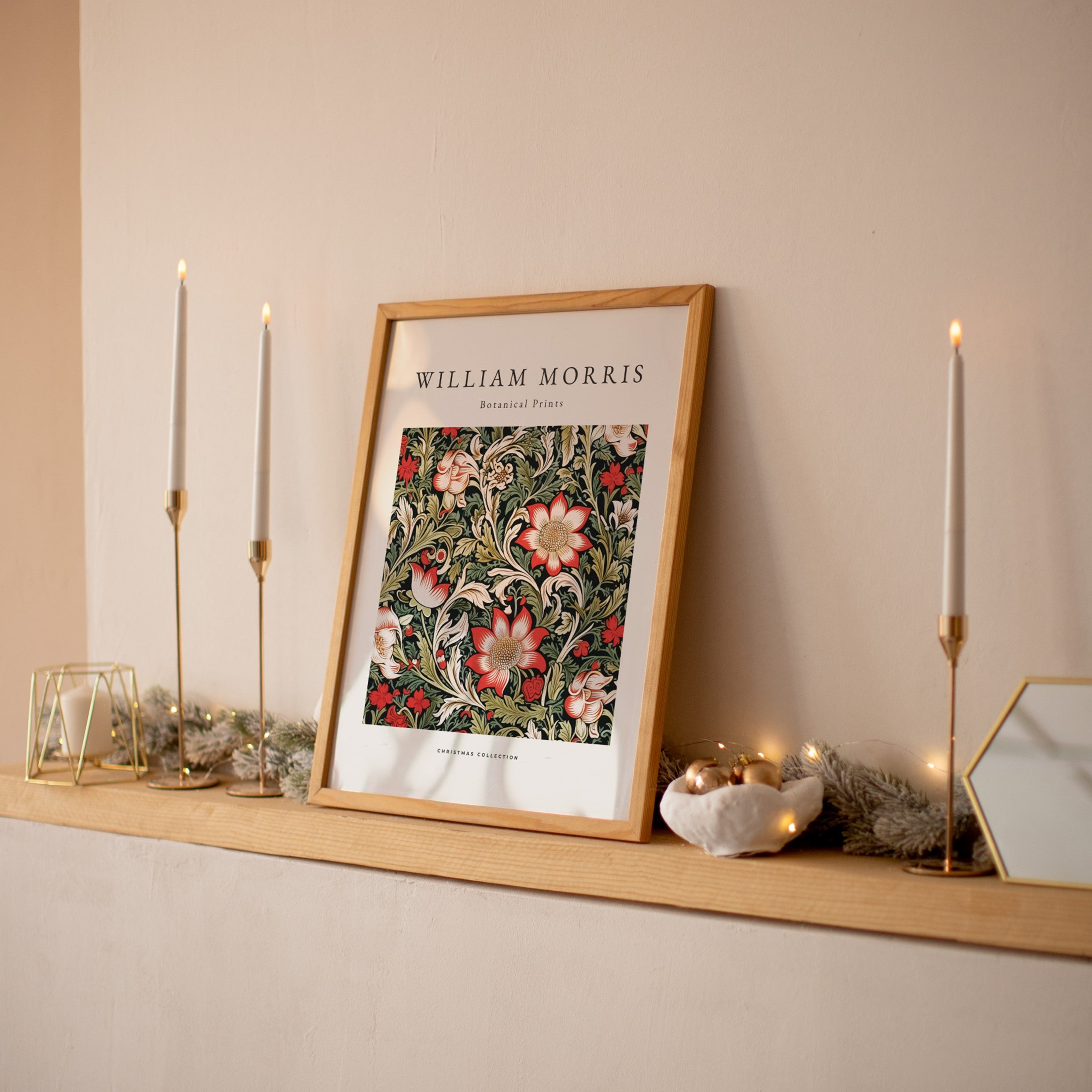 botanical christmas poster