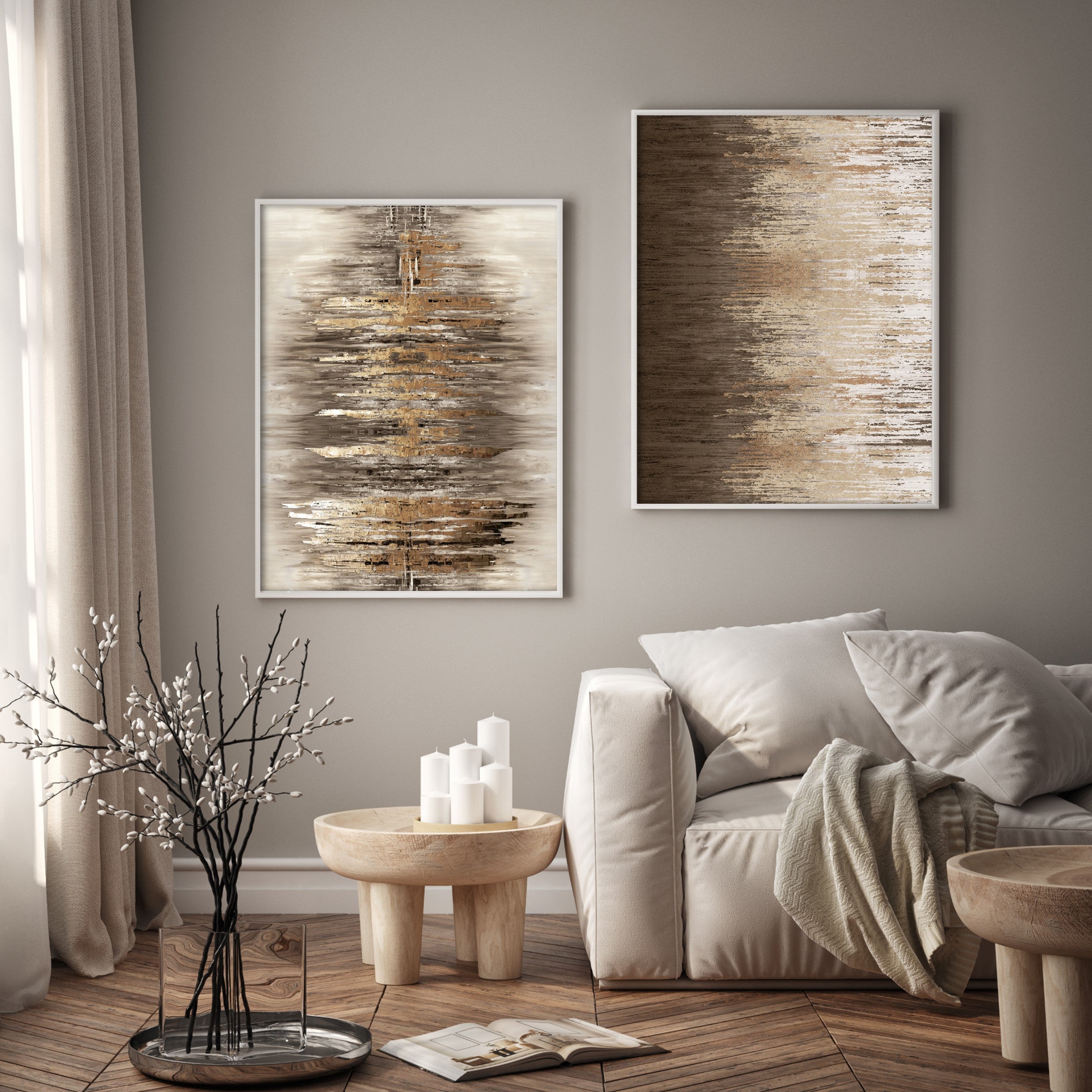 abstraction wall prints