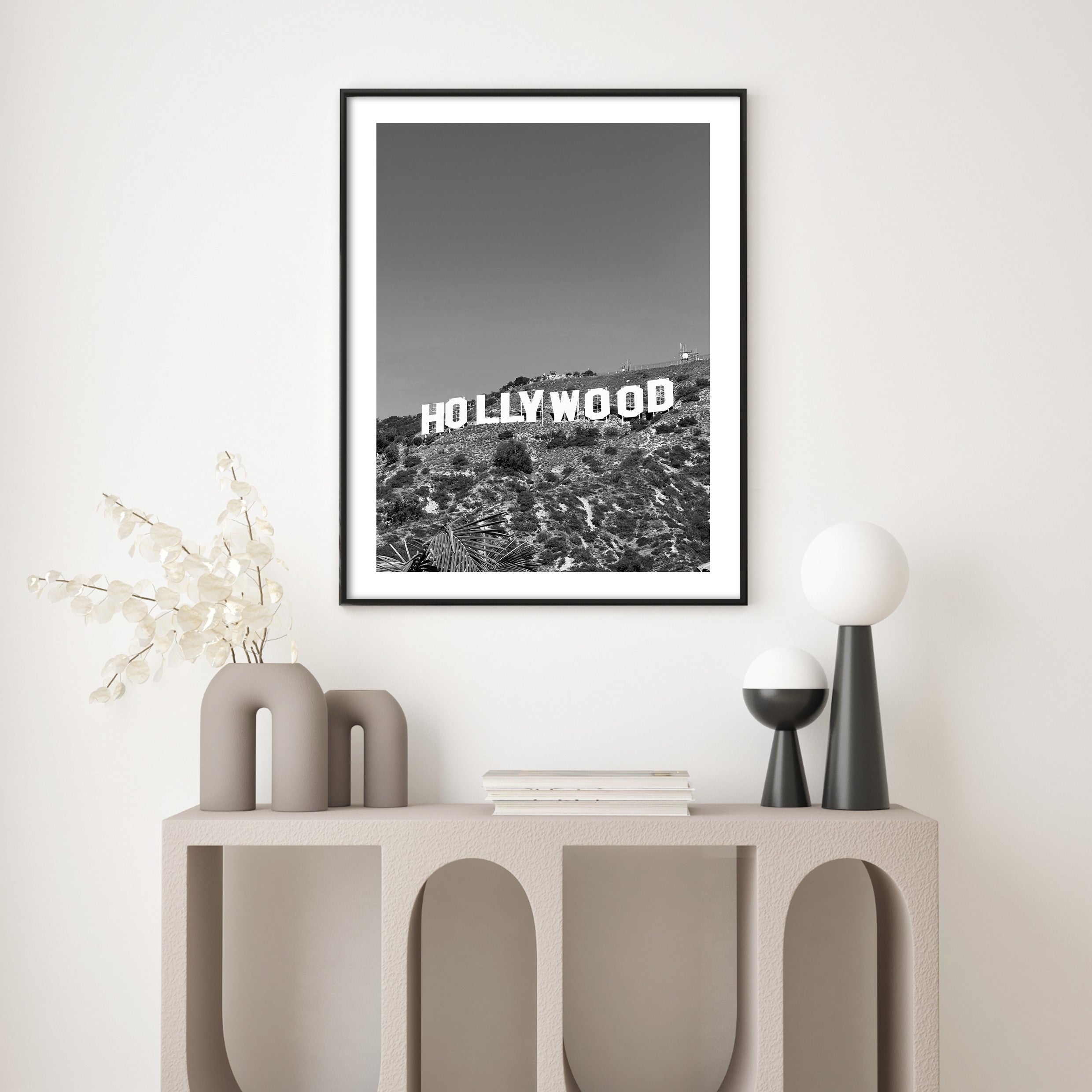 hollywood sign print