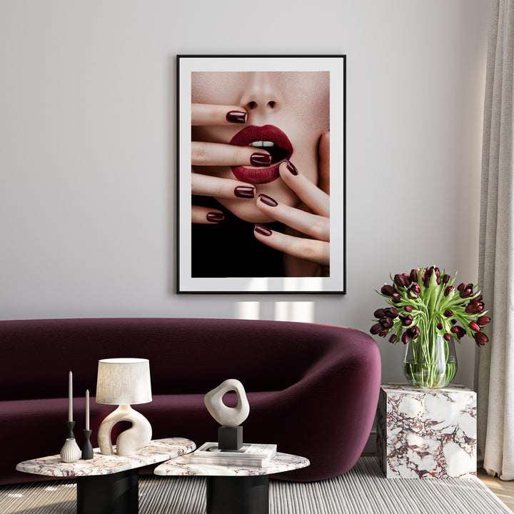 deep red beauty poster