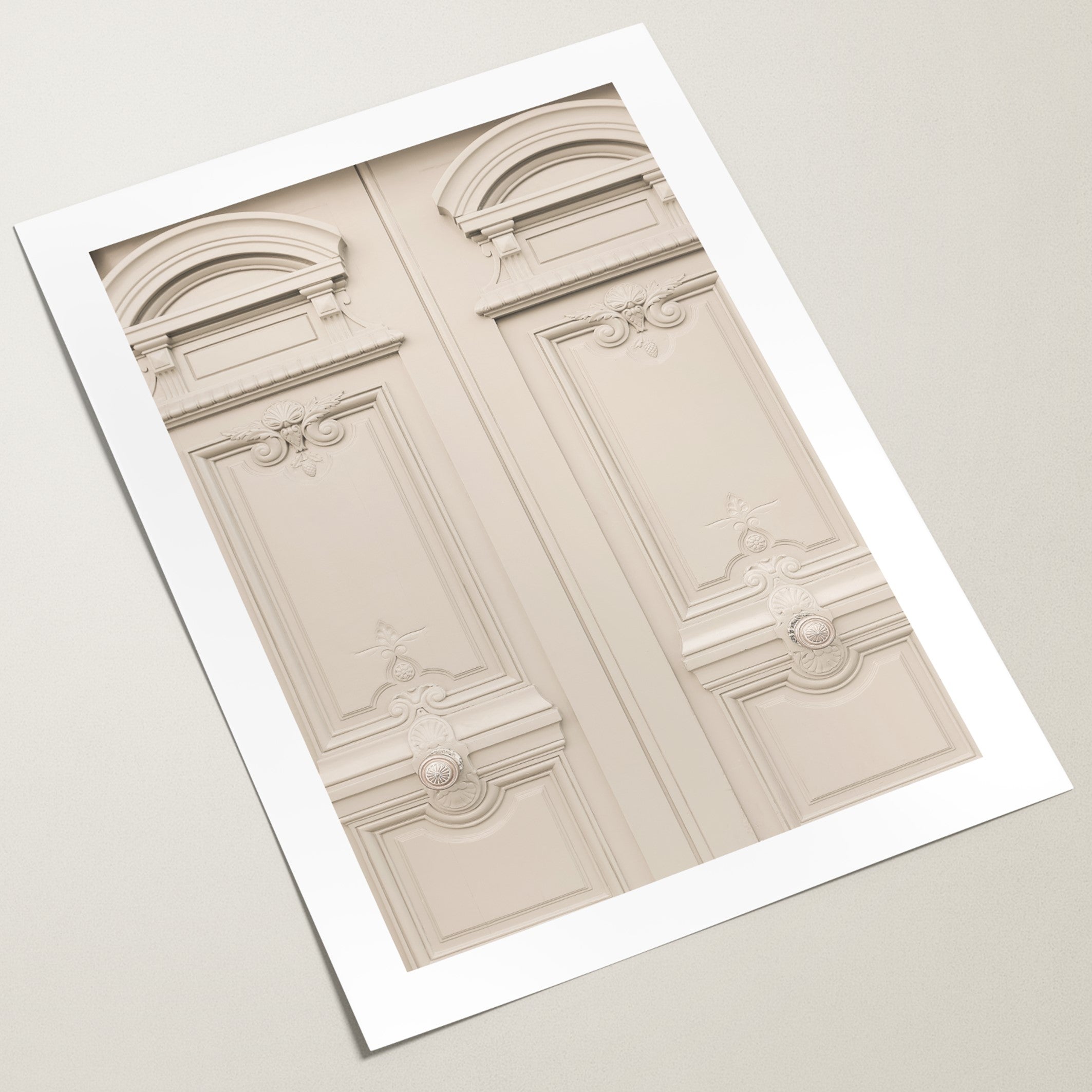 beige door poster