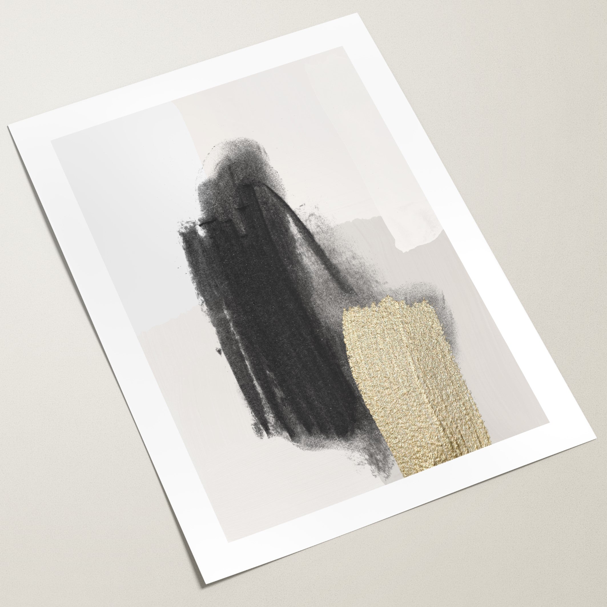 abstract luxe layers wall art