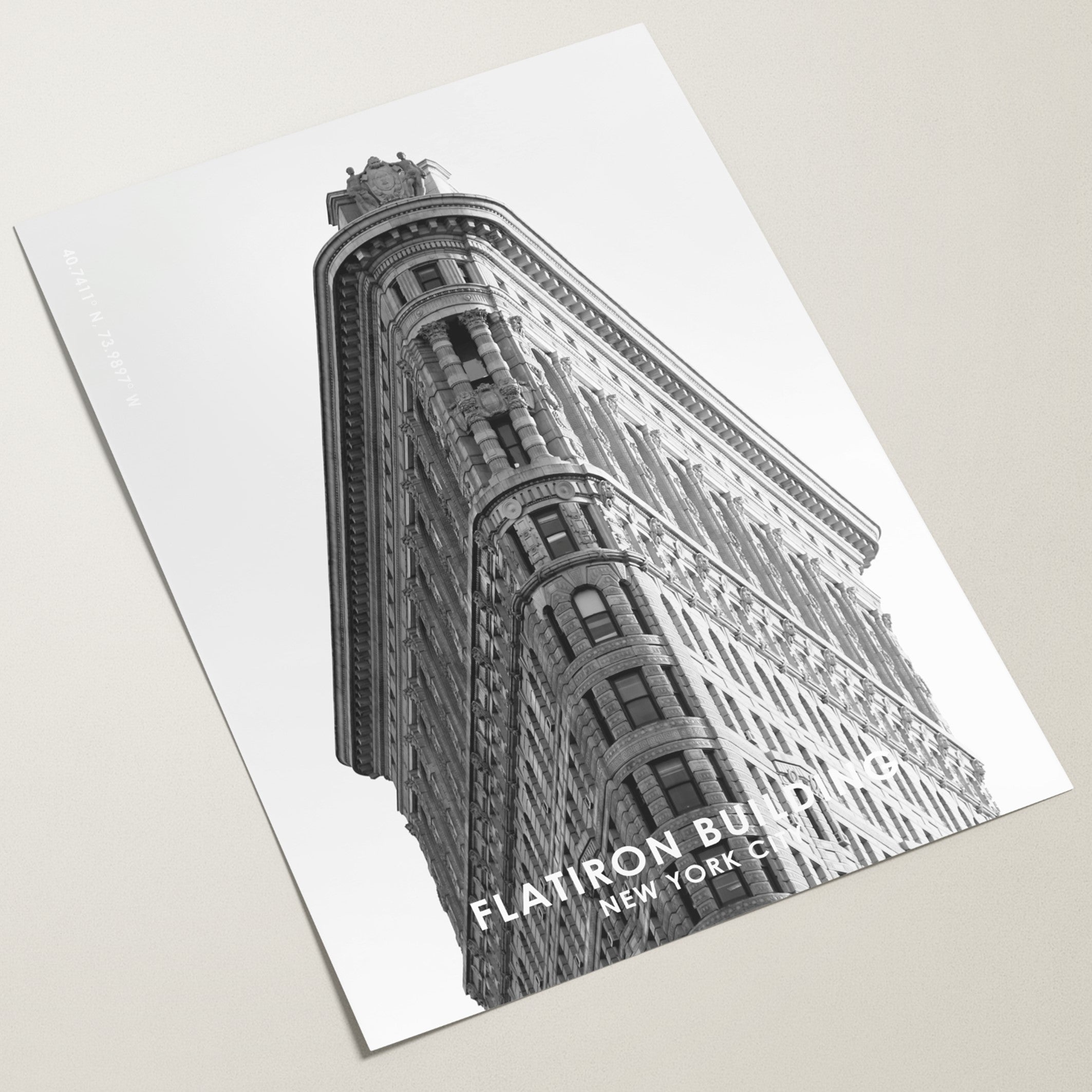 iconic flatiron building poster