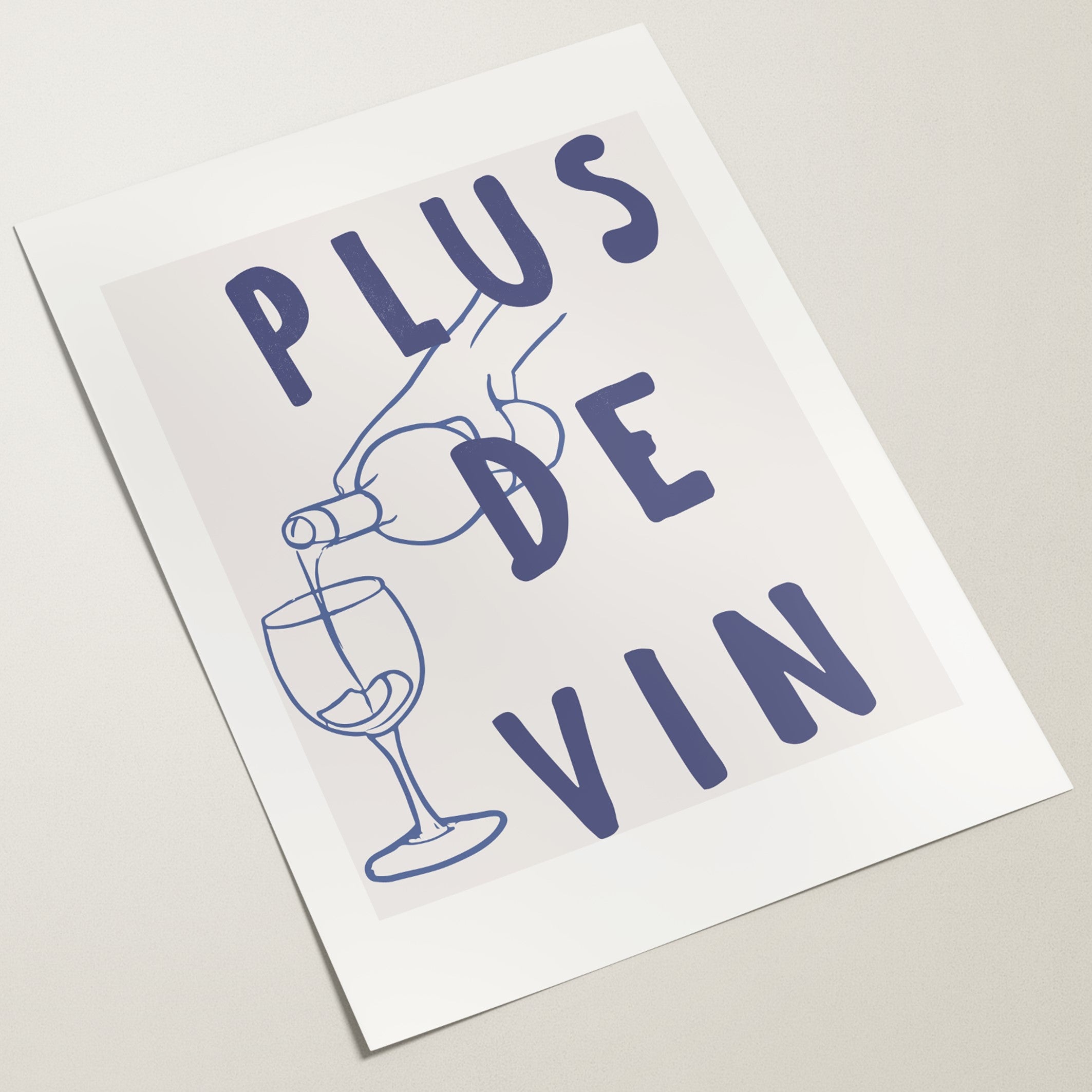 plus de vin wall art