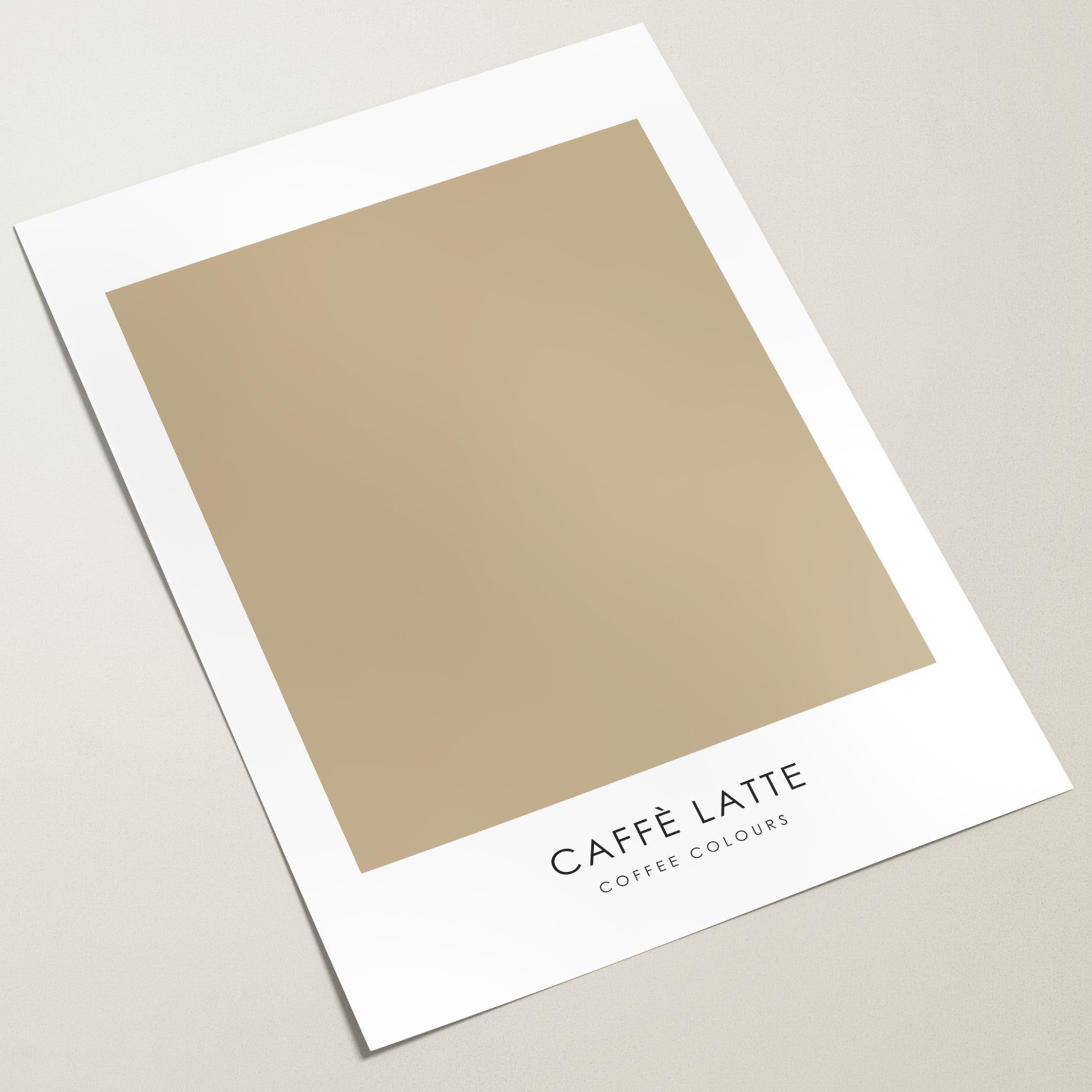 caffe latte poster