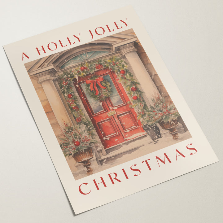 christmas door poster