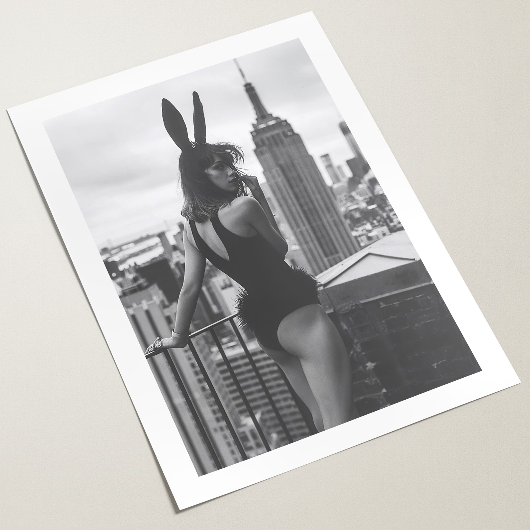 new york bunny poster