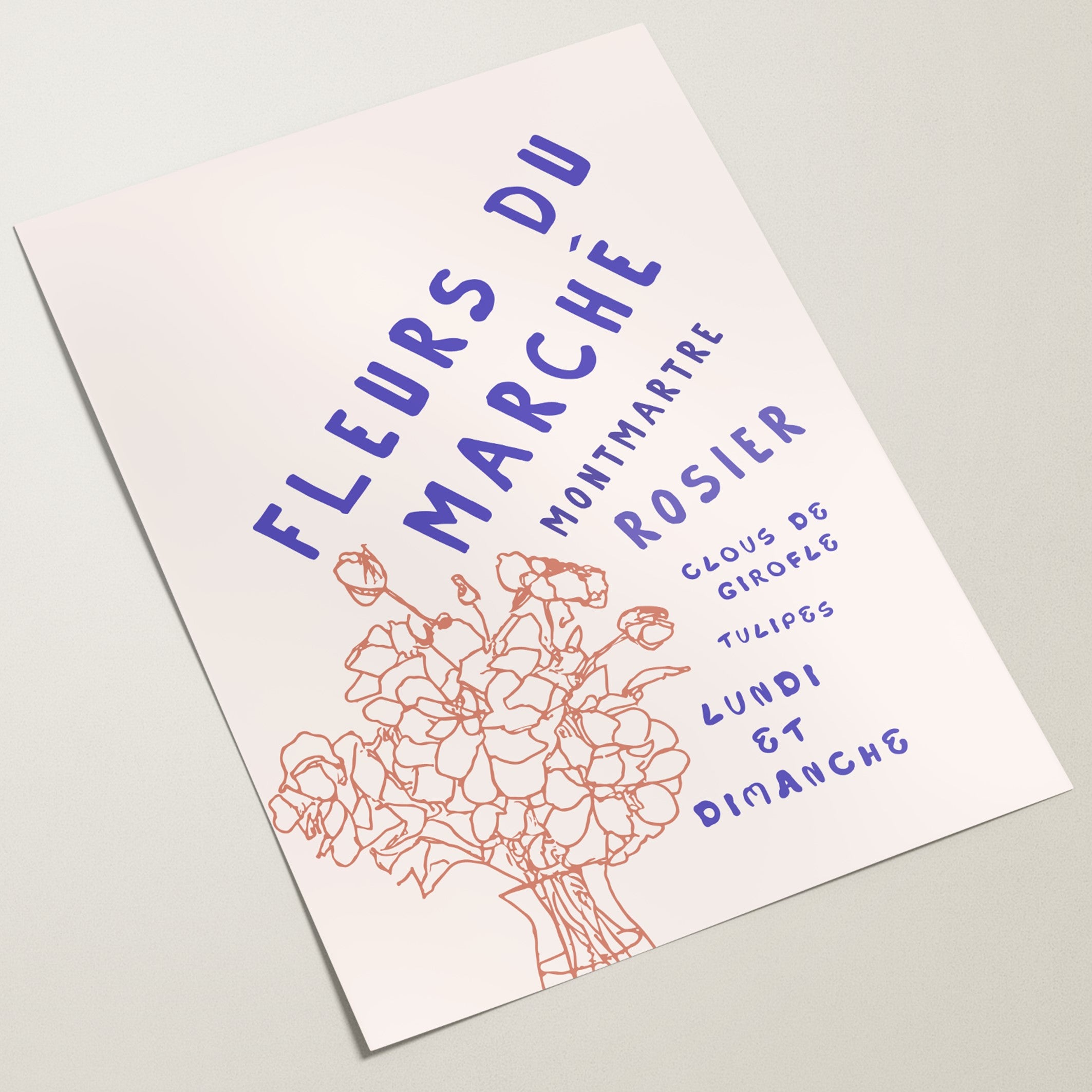 fleurs du marche print