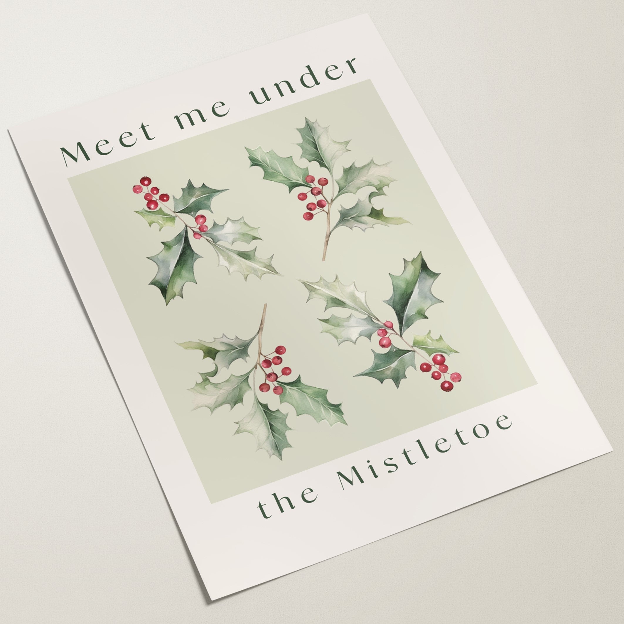 under the mistletoe poster