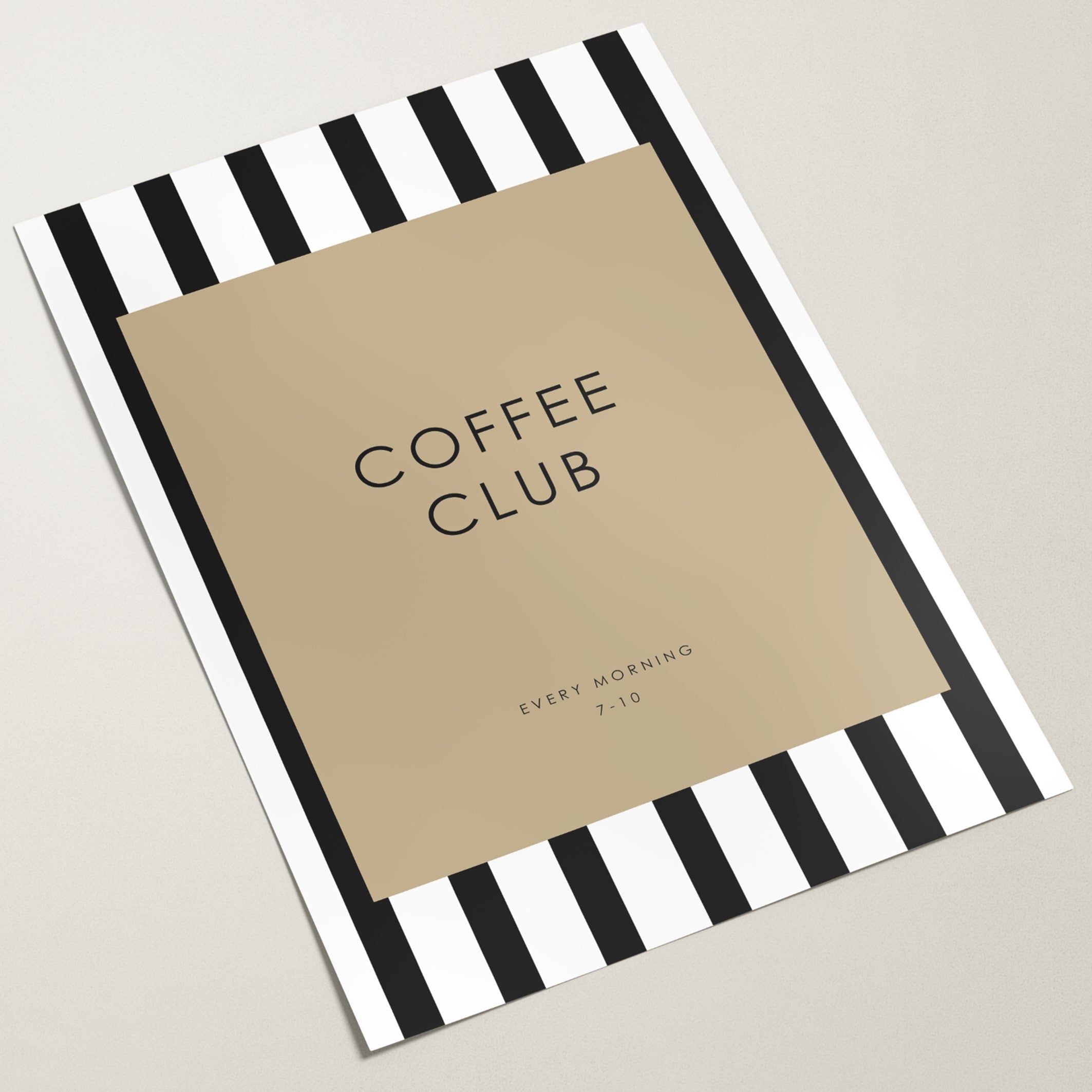 coffee club poster