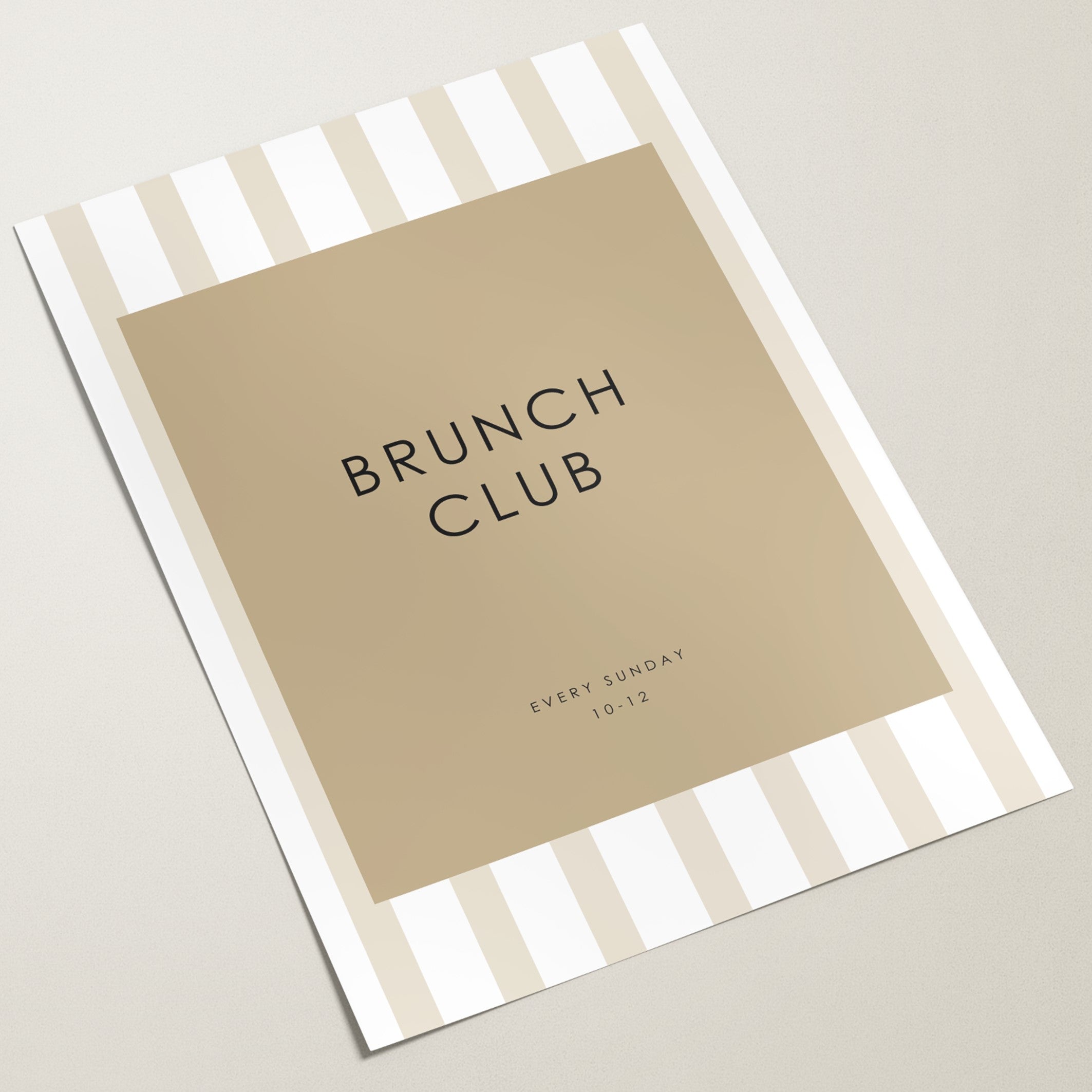 brunch club poster