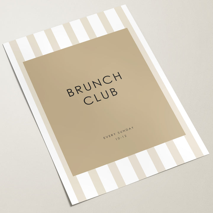 brunch club poster