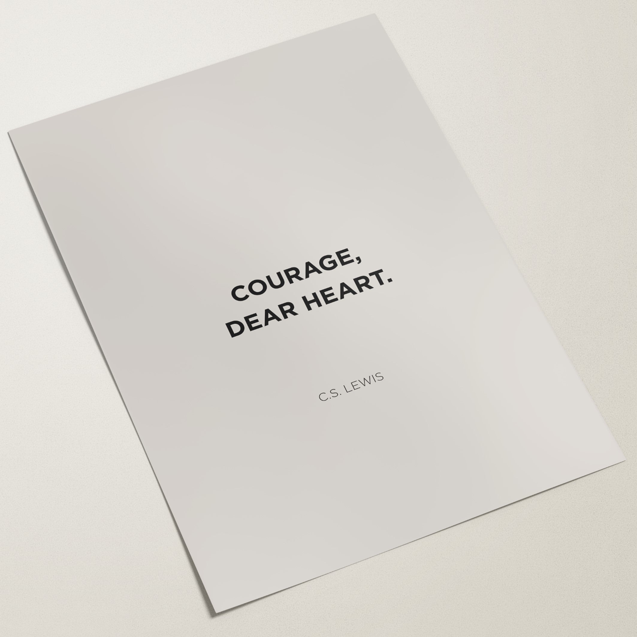 courage dear heart poster