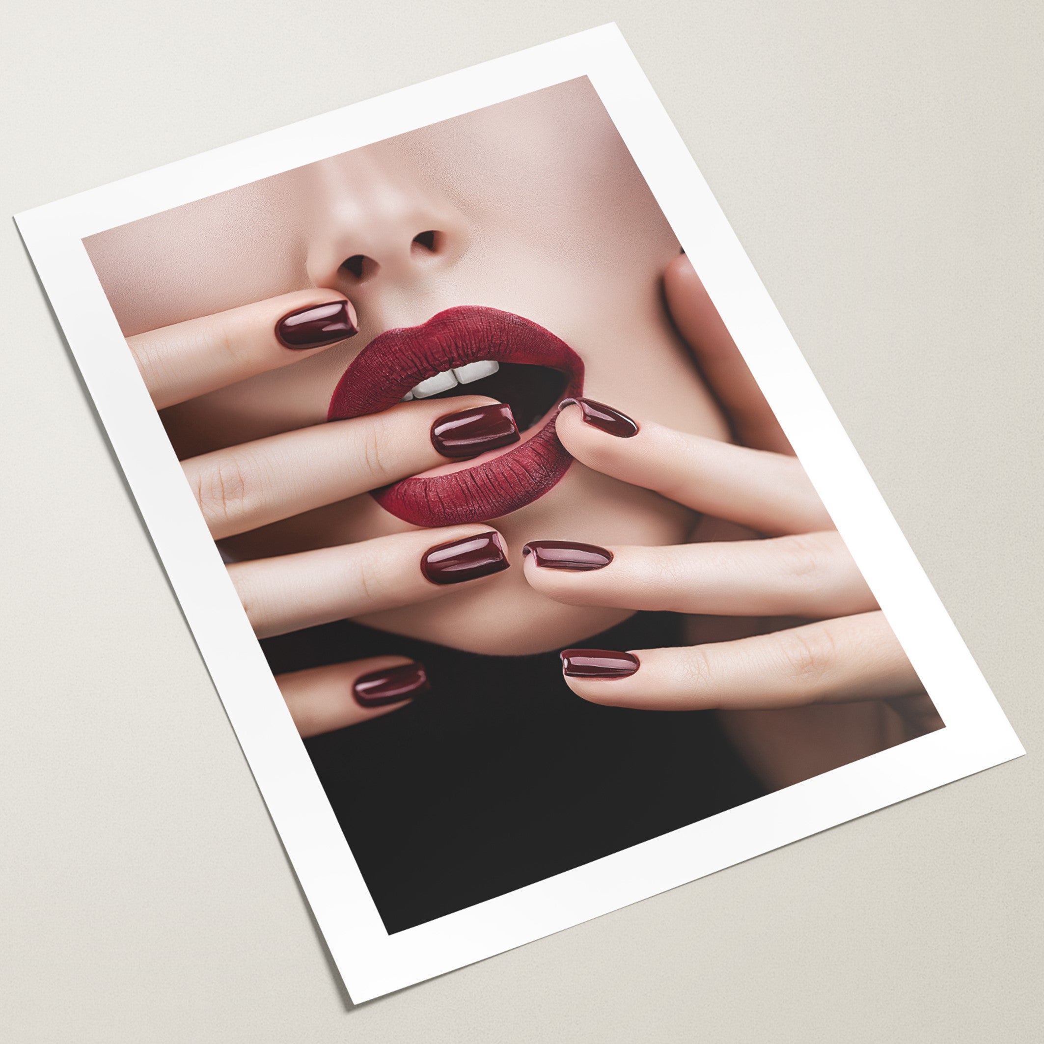 deep red beauty poster