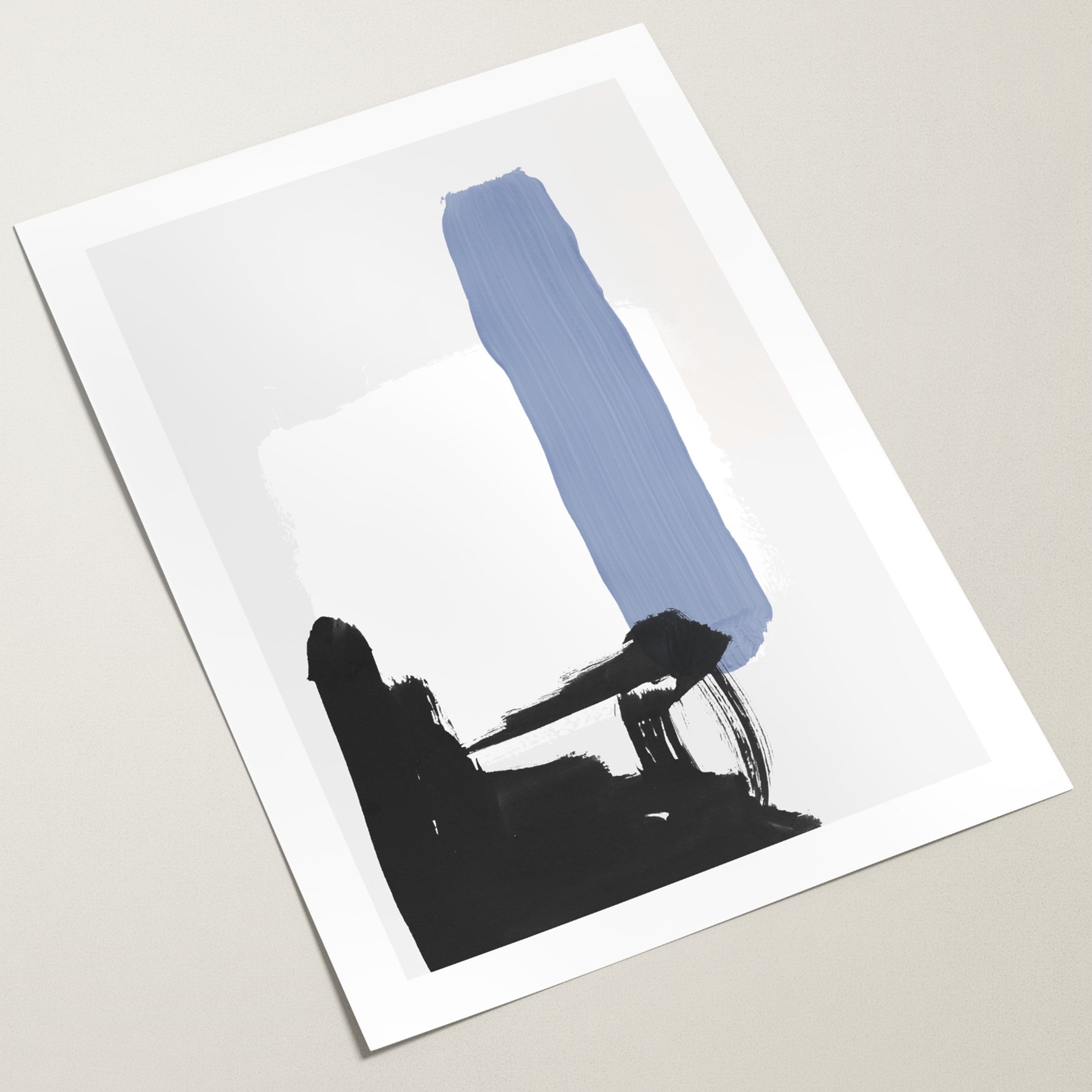 santorini abstract poster