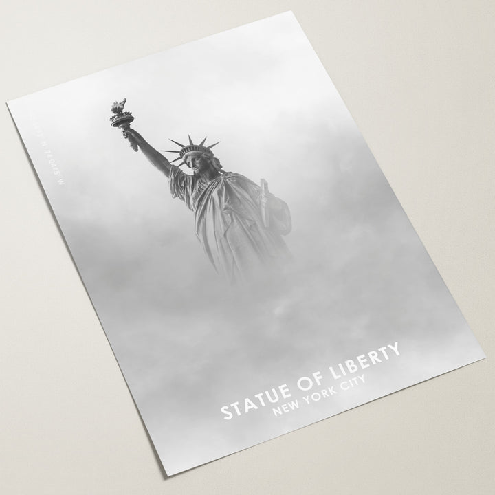 iconic statue of liberty poster