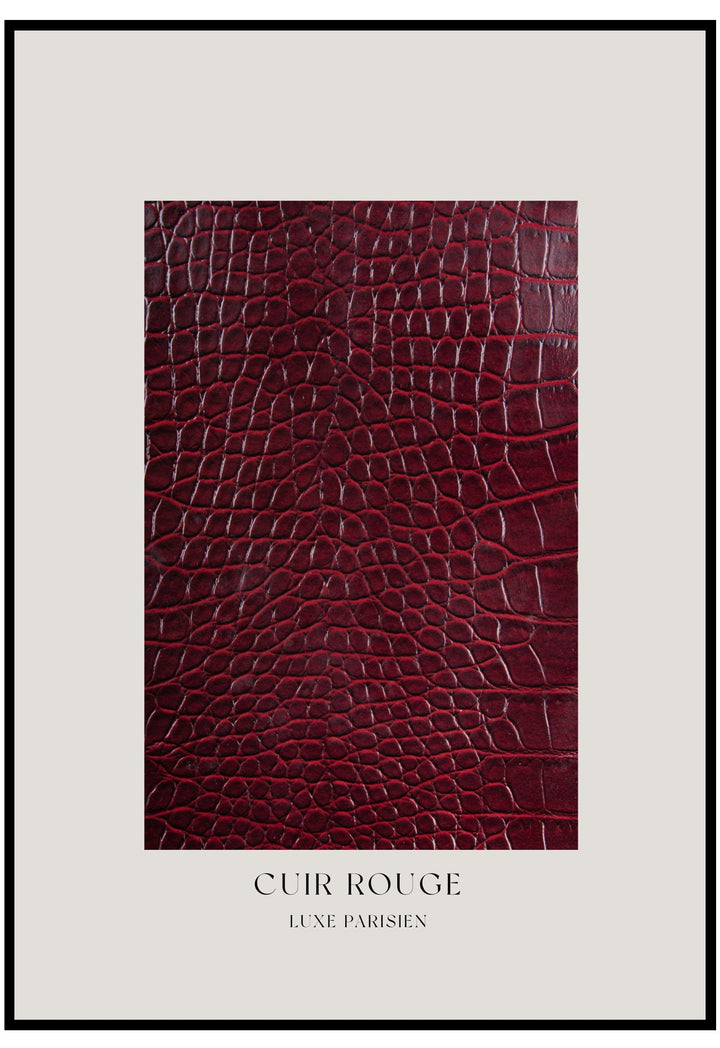 red leather poster