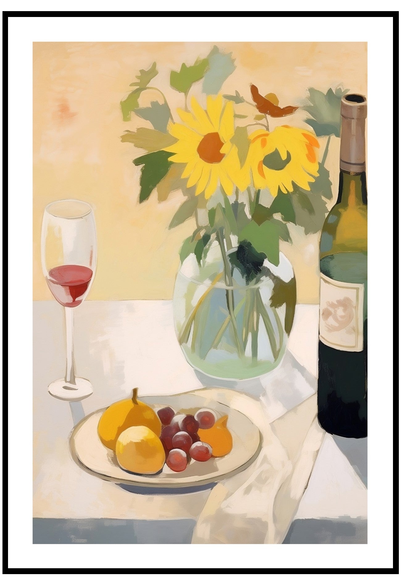 dining still life poster