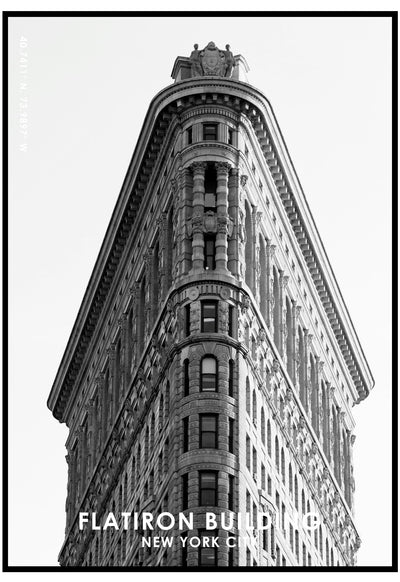 iconic flatiron building poster