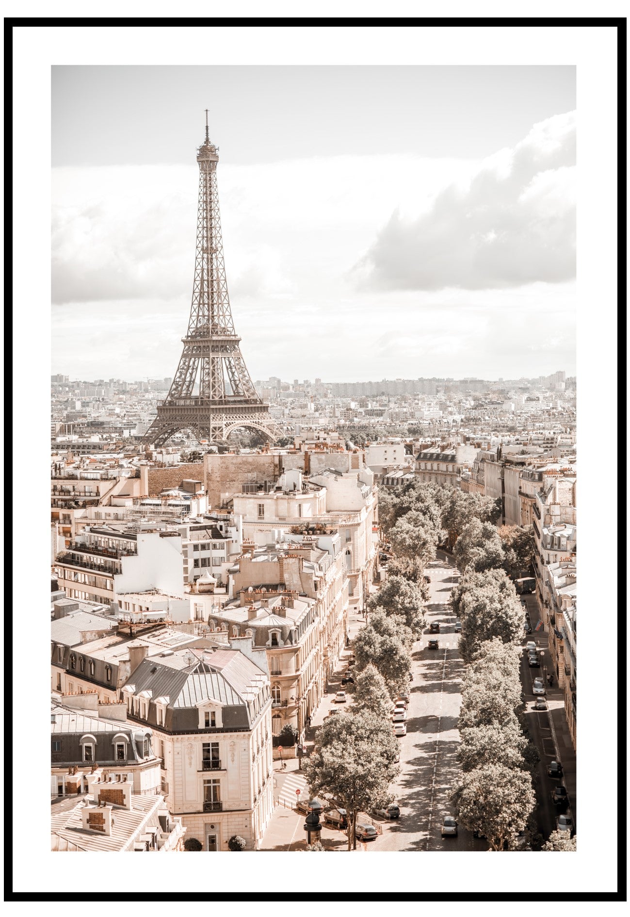 paris skyline wall art