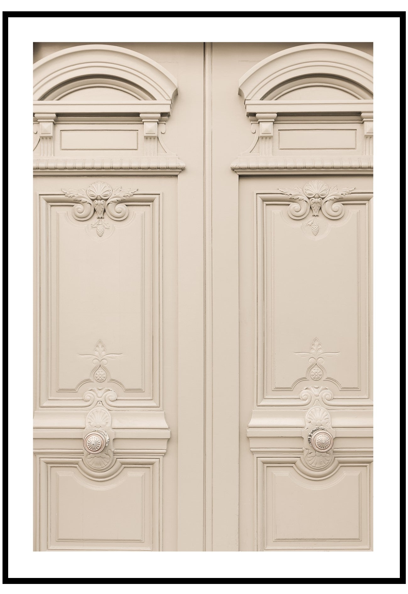 beige door wall art