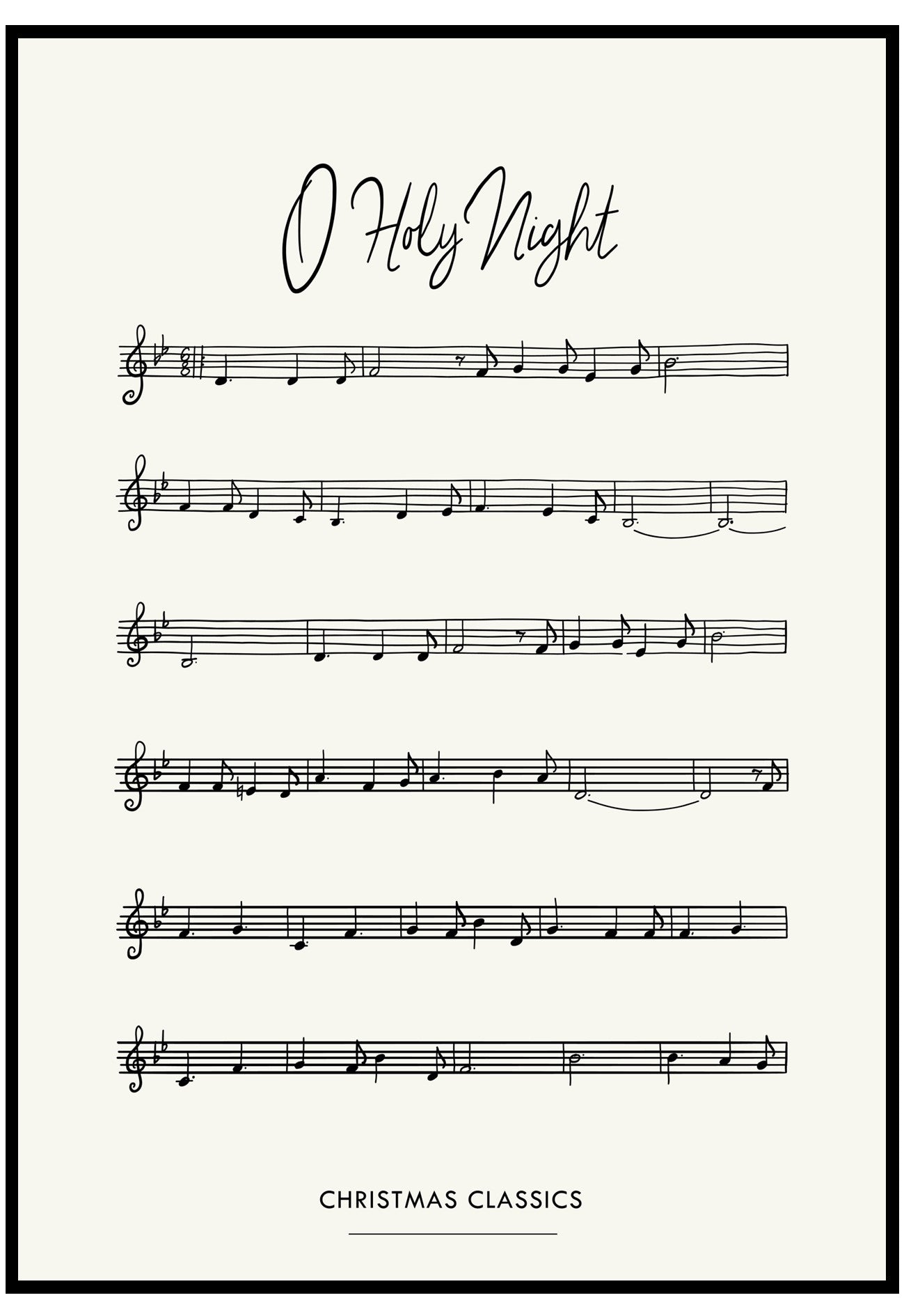 christmas music poster