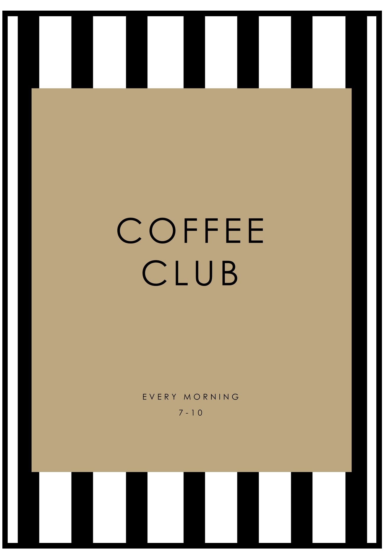 coffee club poster