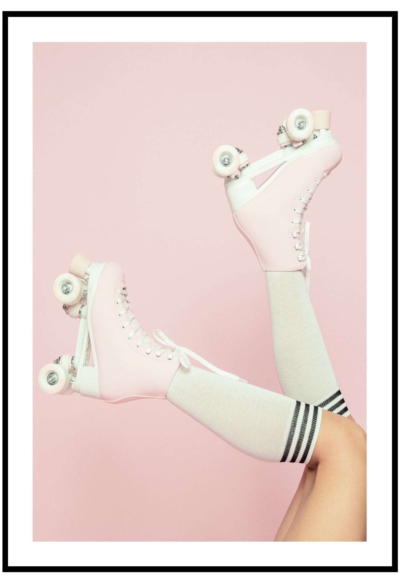 pink skates poster