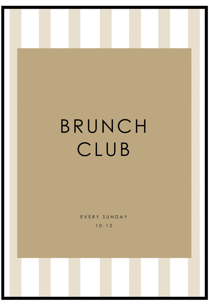 brunch club poster