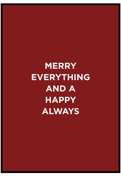 merry everything poster