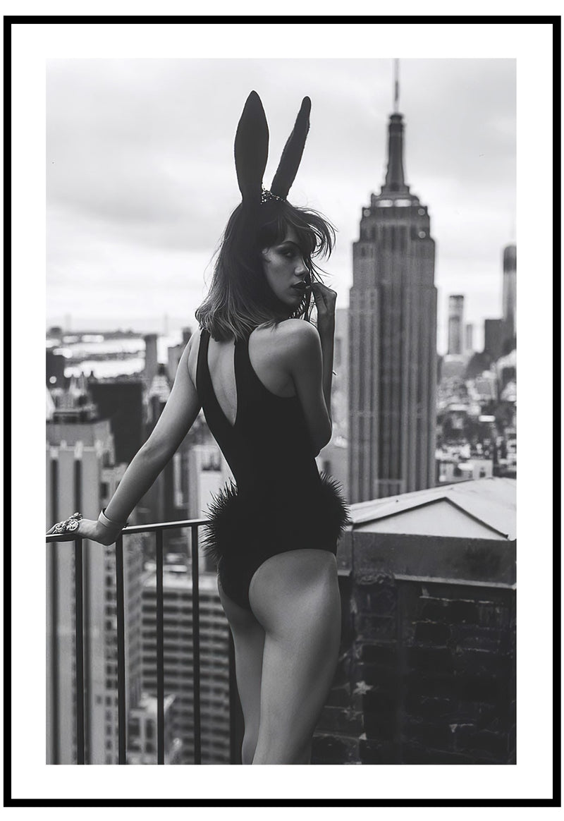 new york bunny poster