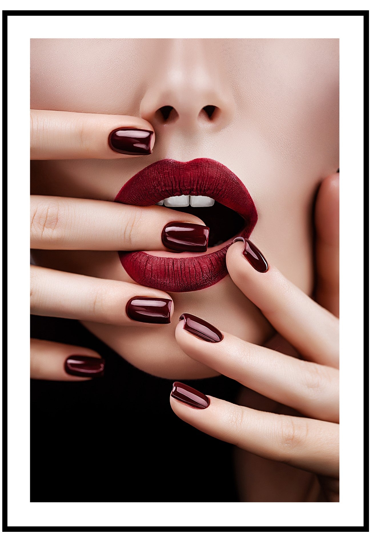 deep red beauty poster