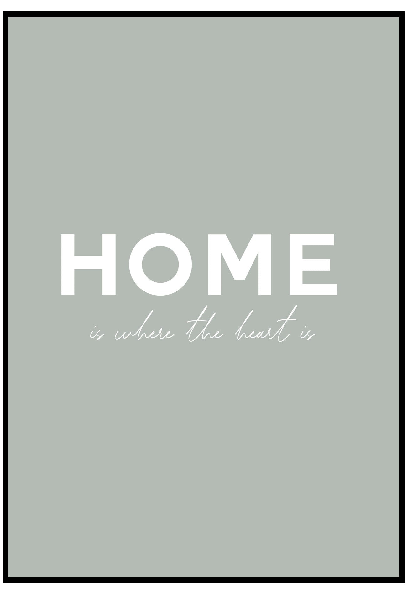 home is where the heart is wall art