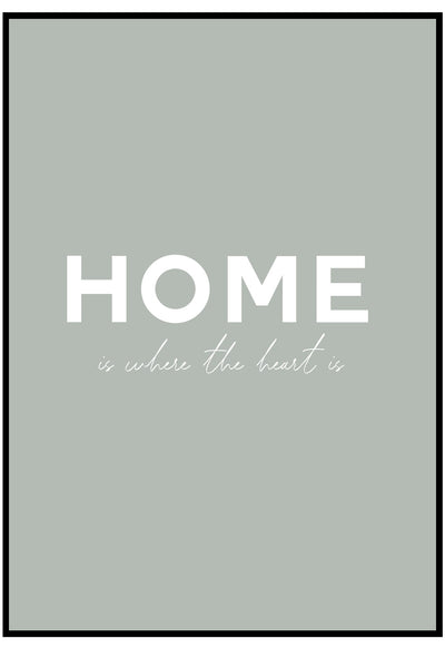 home is where the heart is wall art