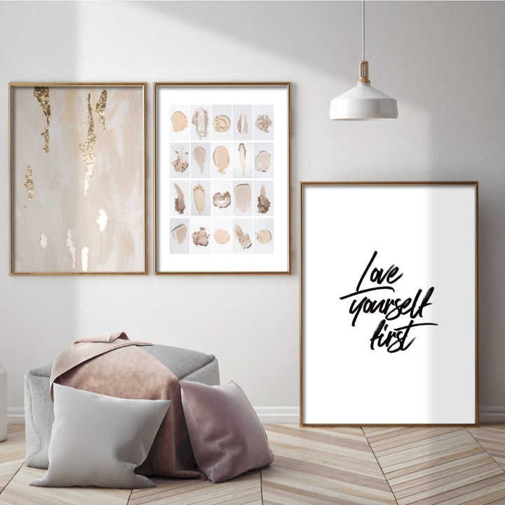 Print poster wall art love yourself first