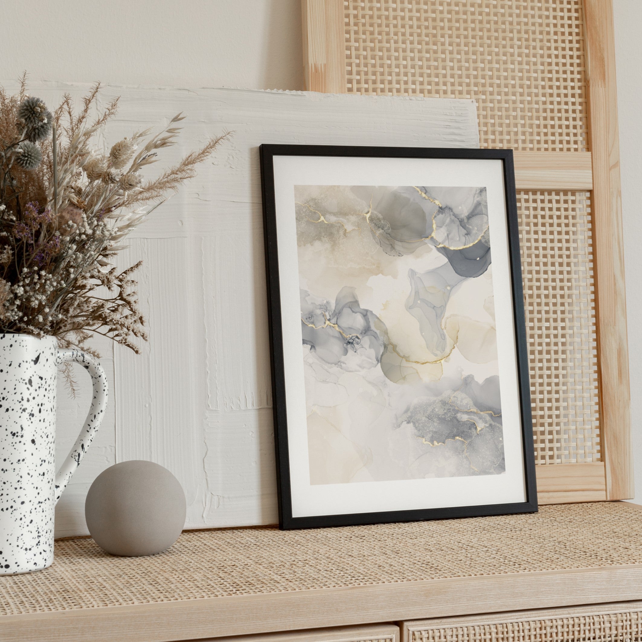 marble tones wall print