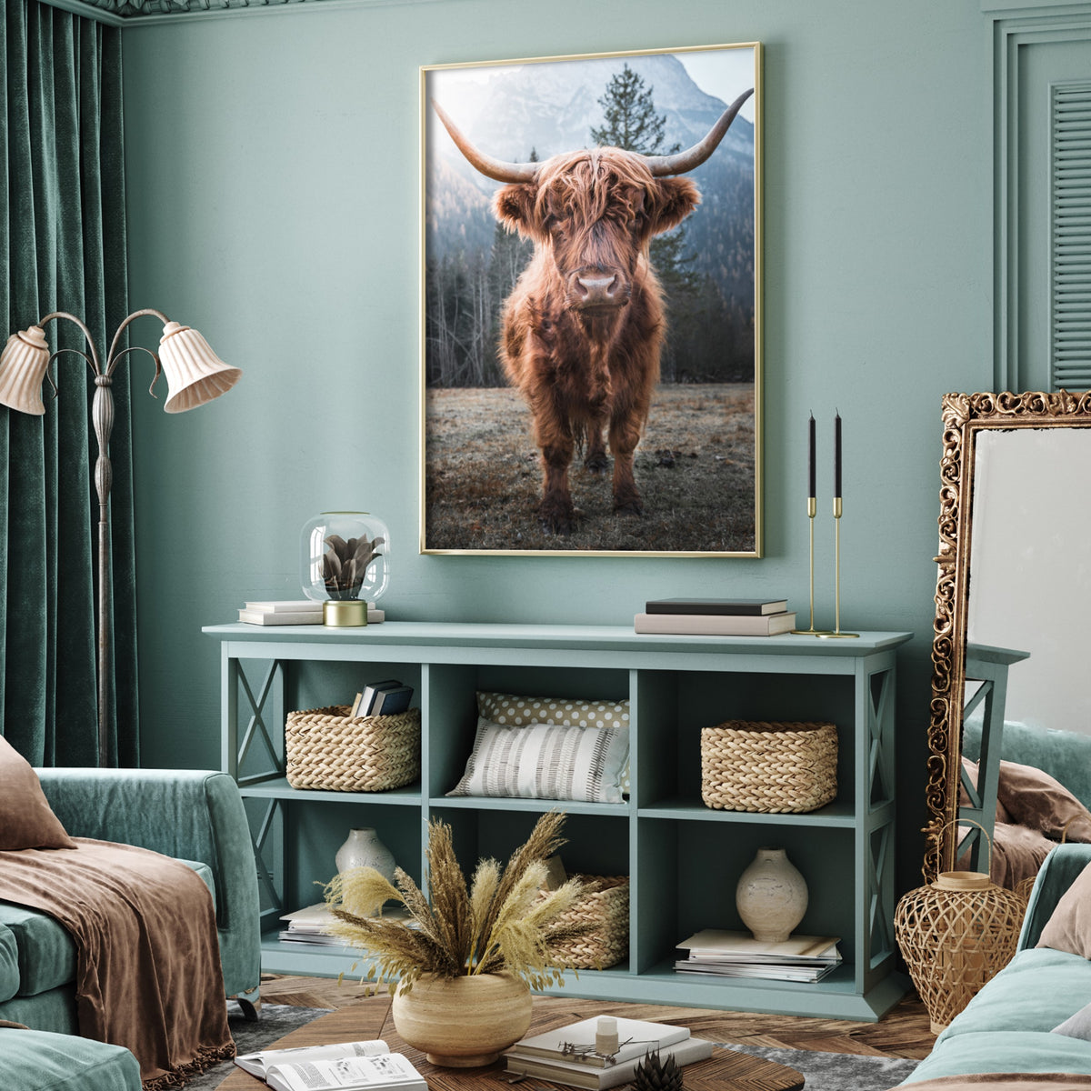 Highland Cattle Poster │Cow Wall Art For Your Home | Slay My Print