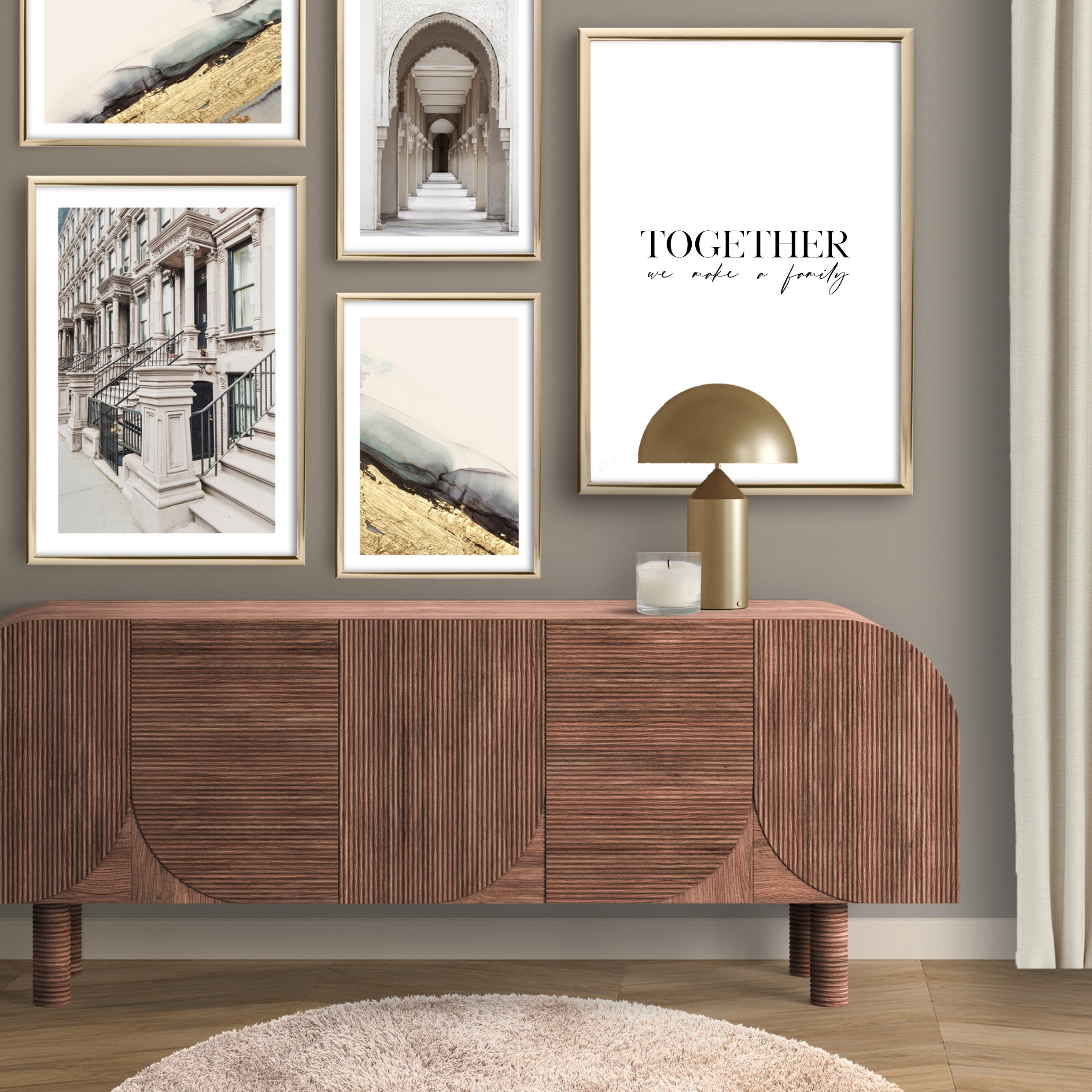 together we make a family print poster