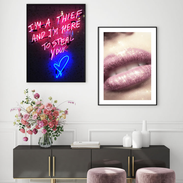 Print poster wall art i'm a thief