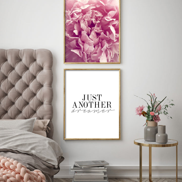 Print poster wall art just another dreamer