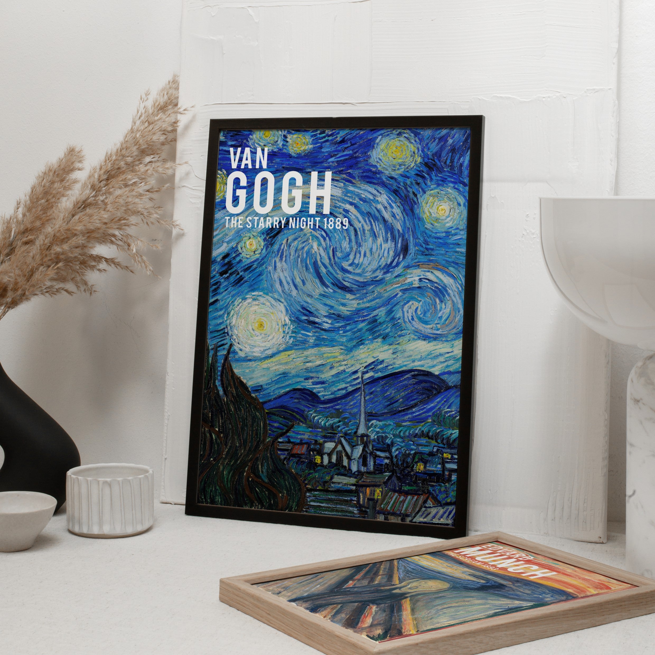 vintage starry night wall art