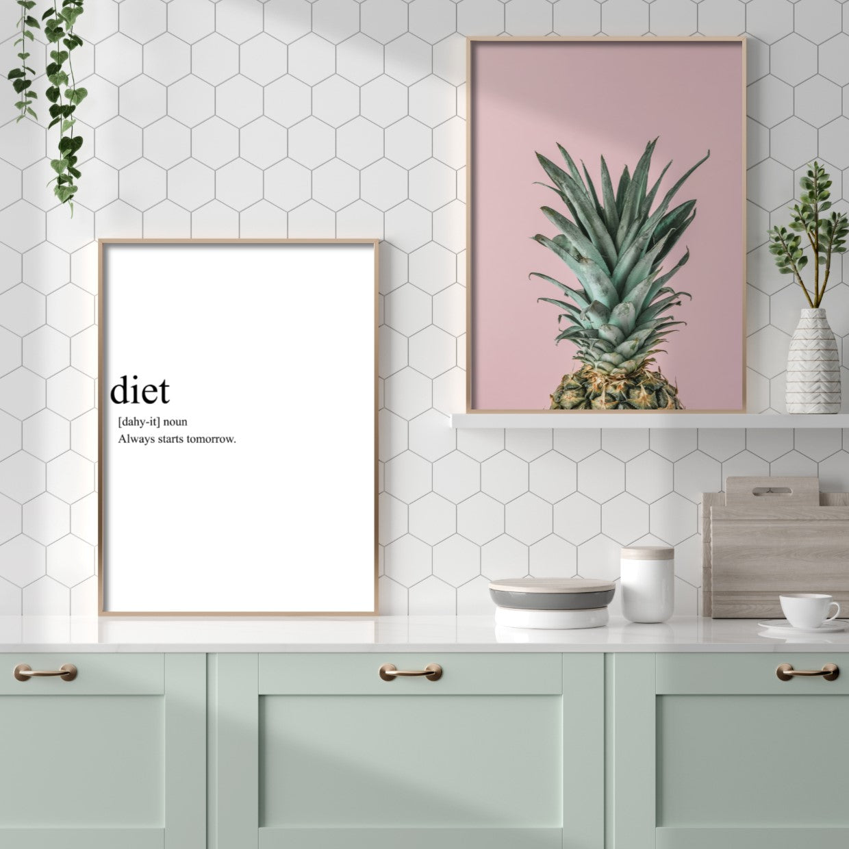 Print poster wall art diet