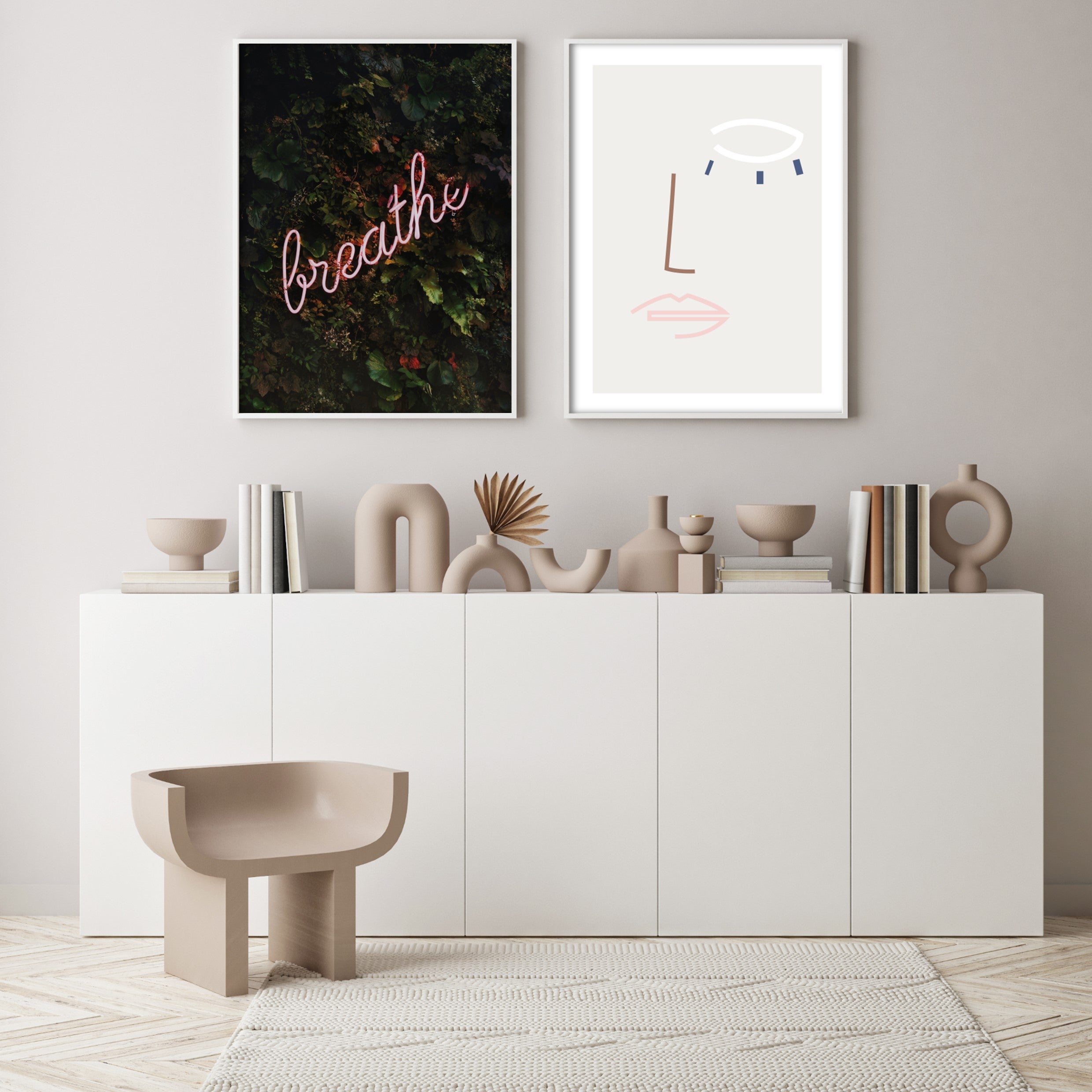 Print poster wall art breathe