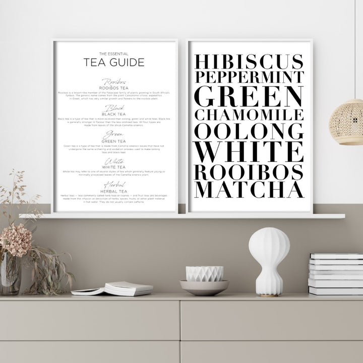 Print poster wall art tea guide