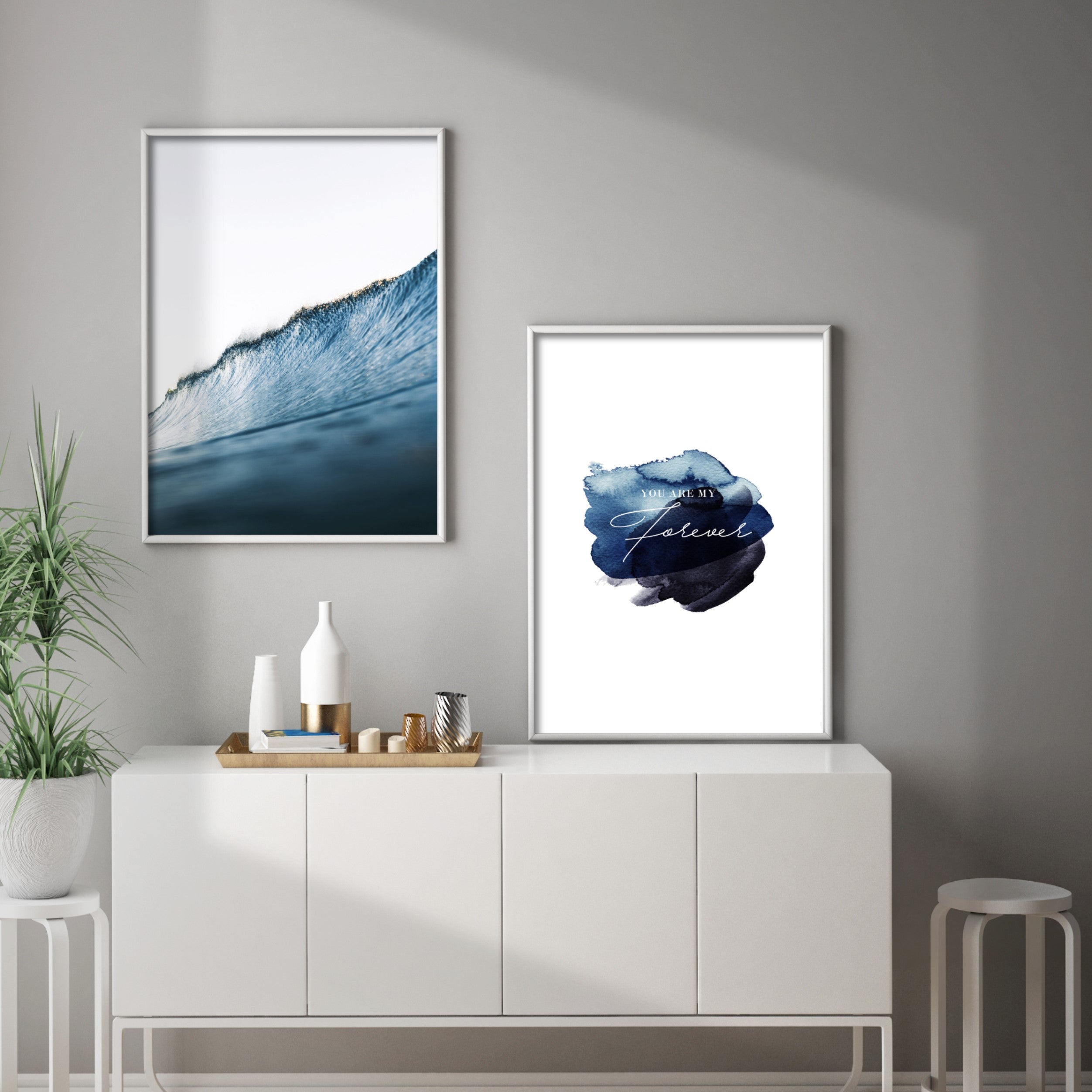 Print poster wall art wave