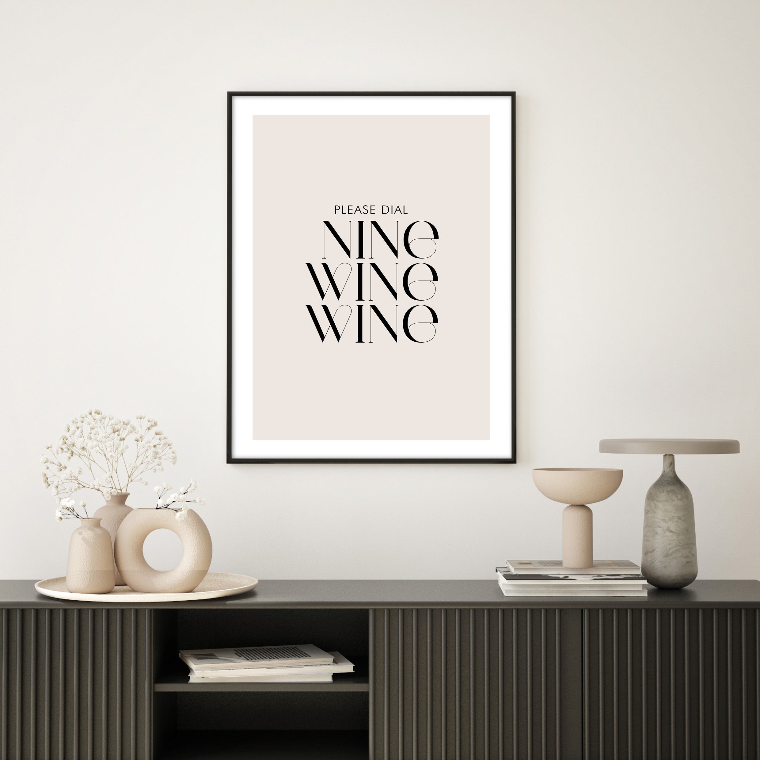 Nine Wine Wine Poster