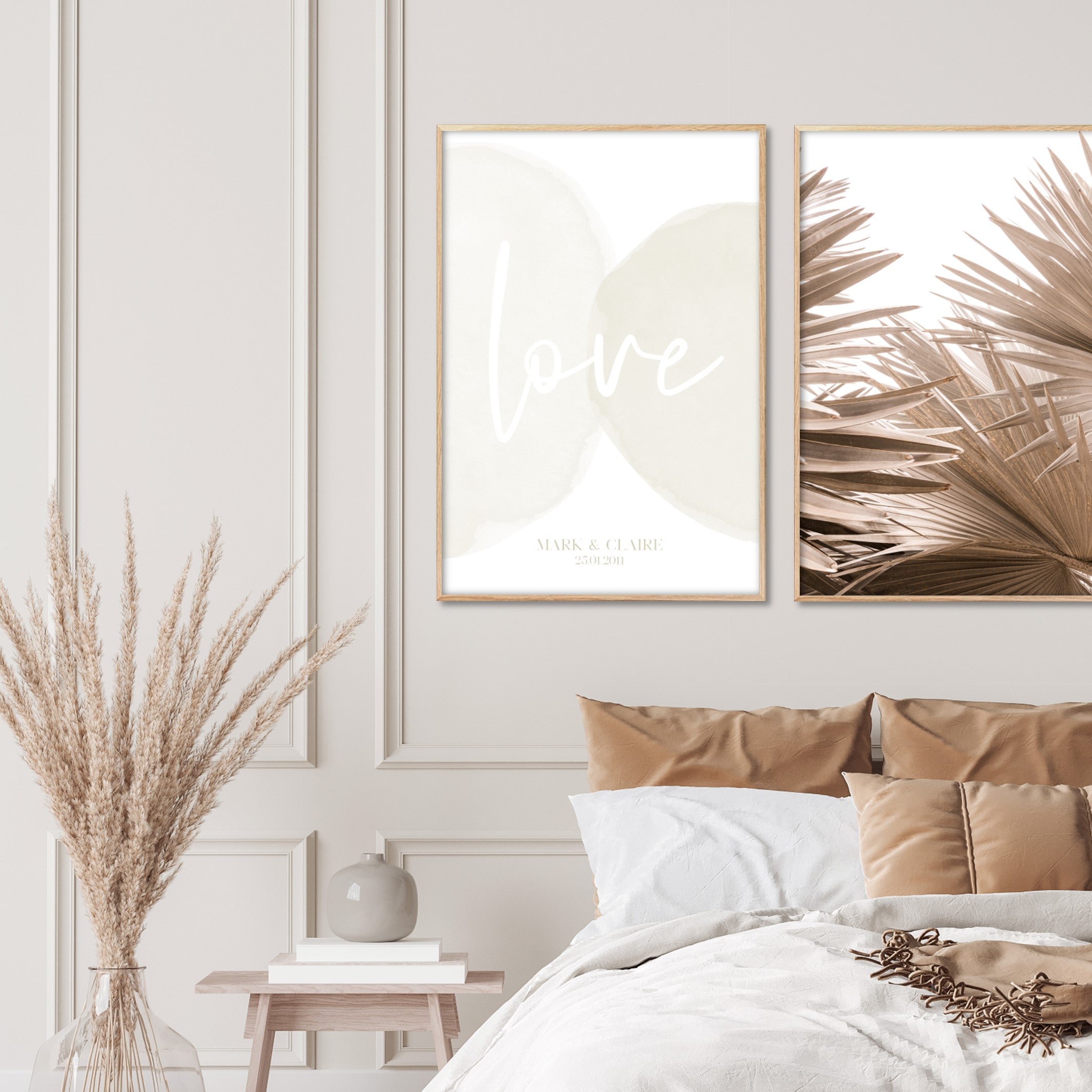 Large personalised poster for bedroom