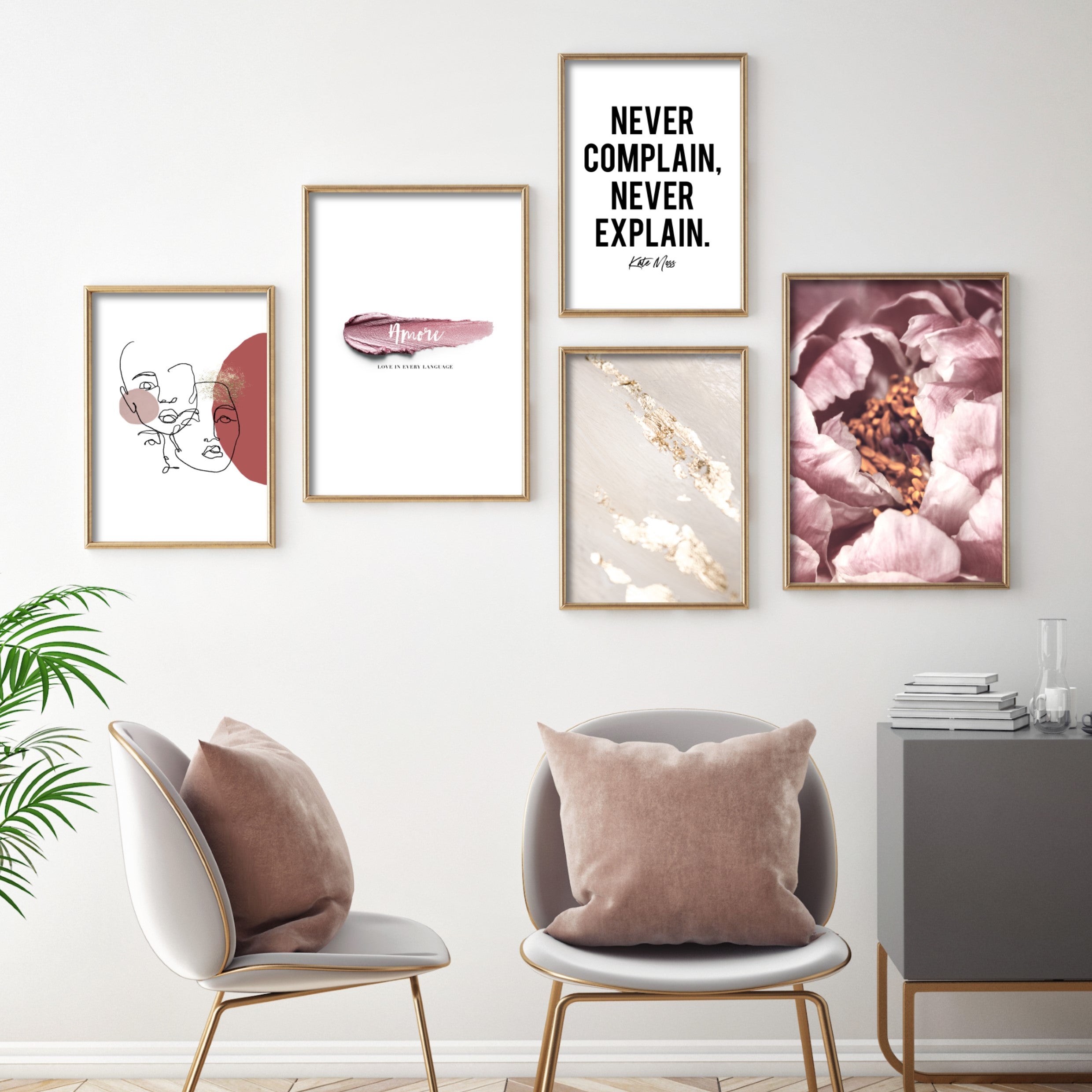 Print poster wall art never complain never explain