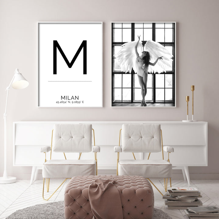 Print poster wall art milan coordinates